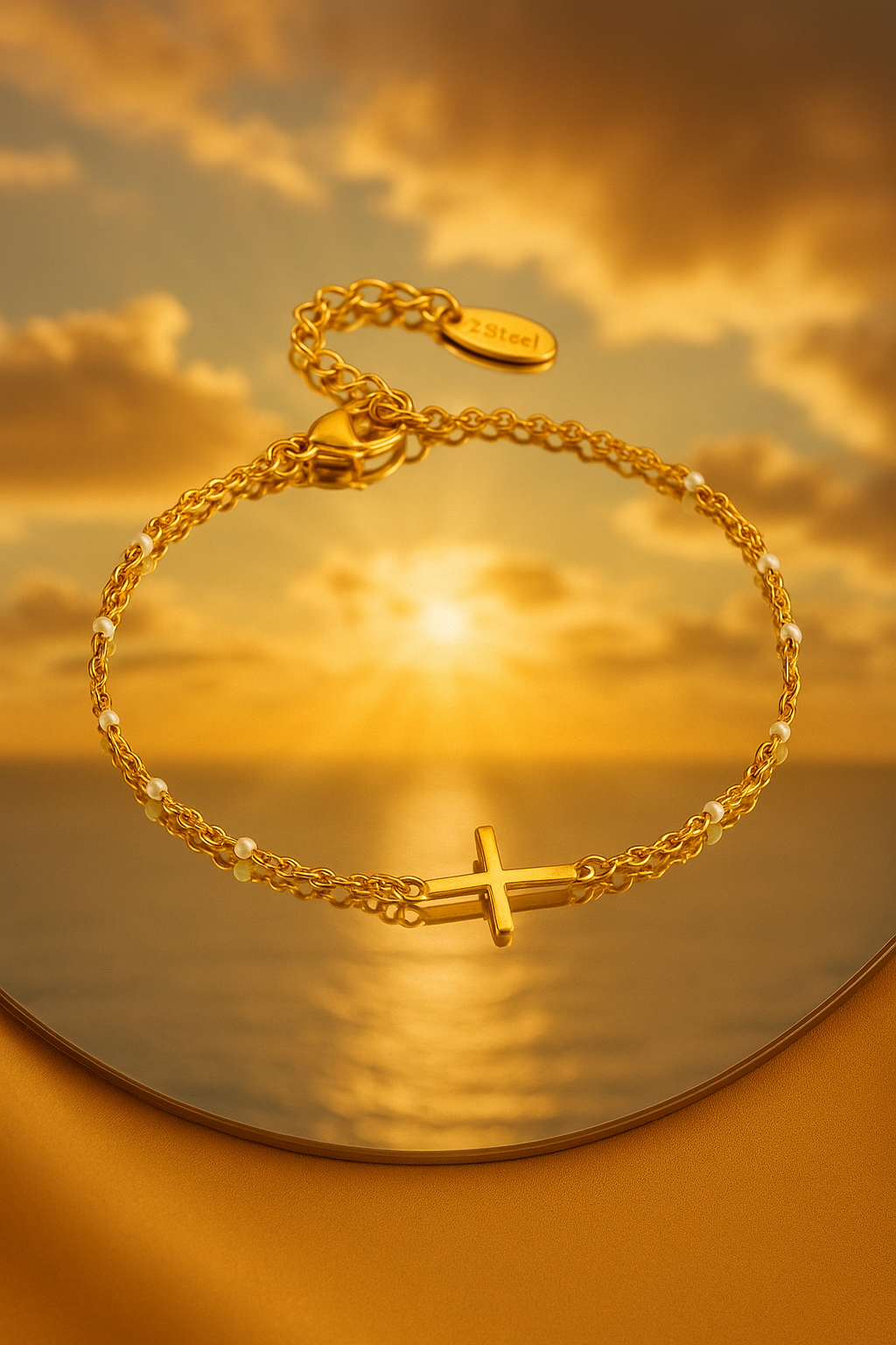 Perles d'Espérance - Bracelet Croix