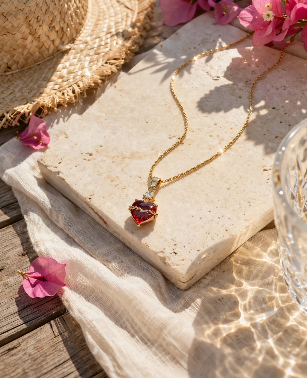 collier chrétien pour baptême pour anniversaire motif sacre cœur  acier inoxydable plaqué or